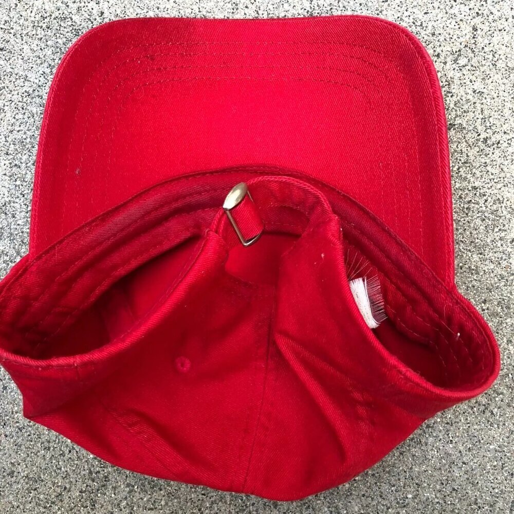 2009 FADED GLORY America USA Flag Baseball Hat Mens Red Adjustable Cap​​​ - Picture 5 of 5